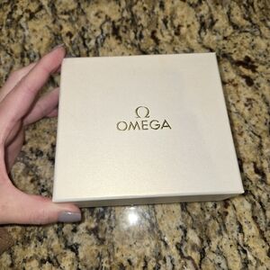 Omega Gold Logo Cream Gift Box